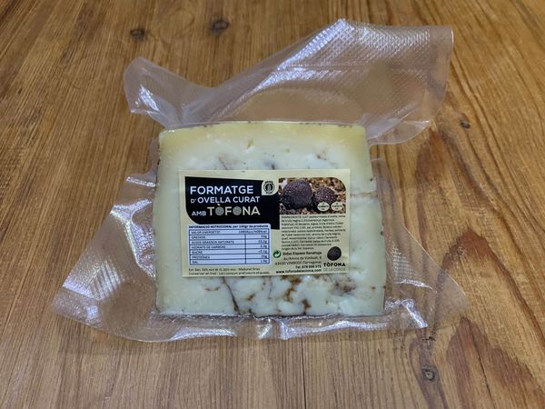 queso oveja curado con trufa inyectada sabor exepcional